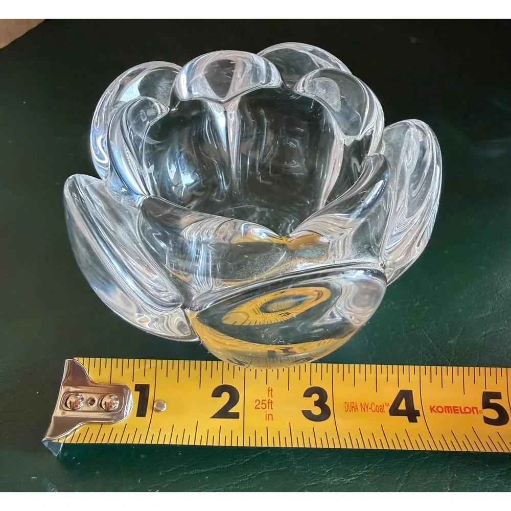Vtg Royal Copenhagen Lotus Flower Votive Candle Holders Set of 2 Heavy Tulip